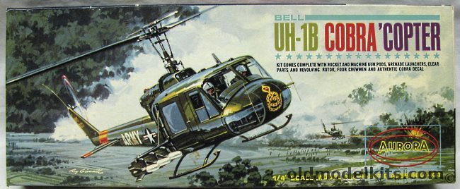 Aurora 1/48 Bell UH-1B Cobra Copter - Huey, 500-100 plastic model kit